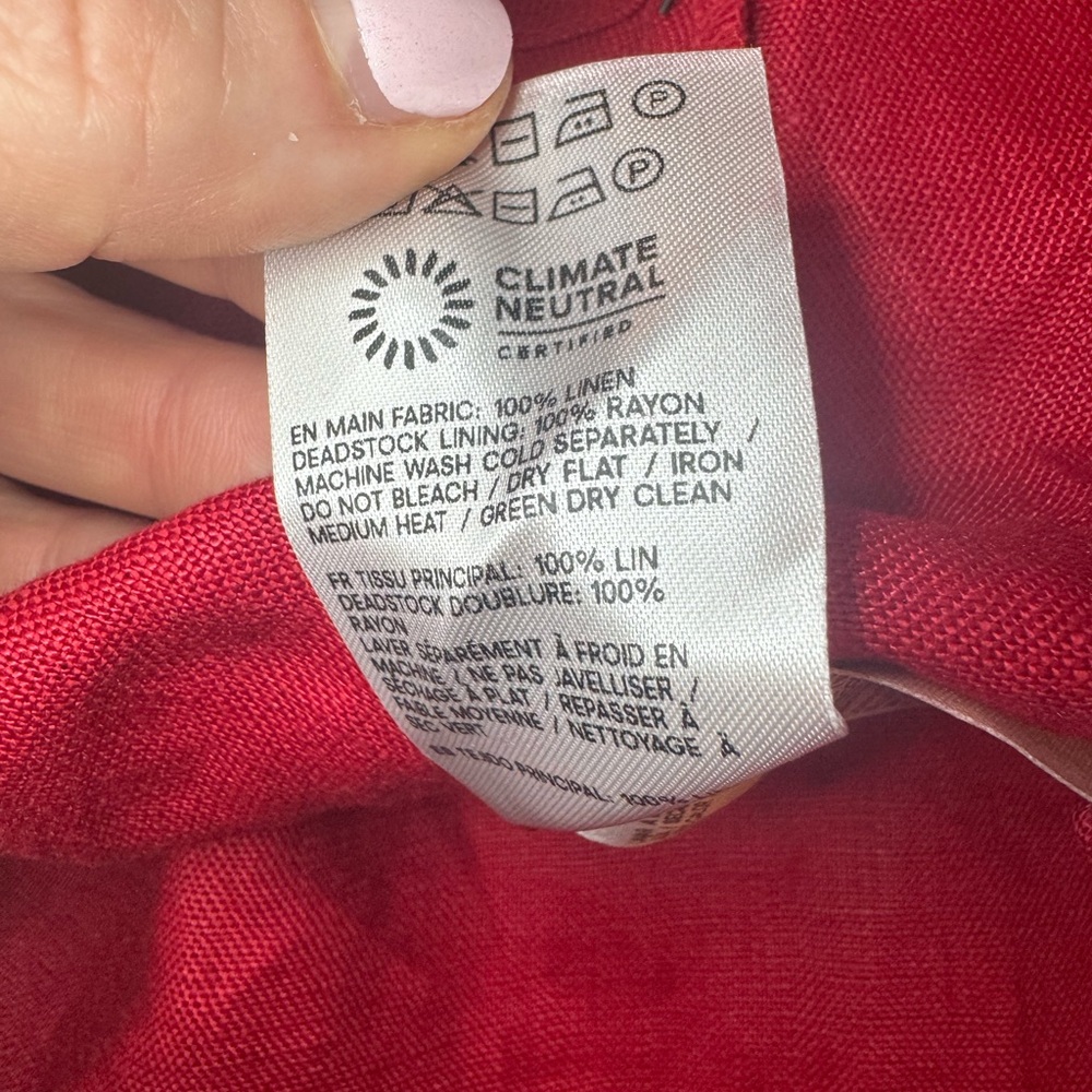 NWT Reformation Delilah linen halter maxi dress - Picture 11 of 11
